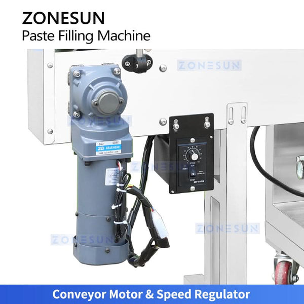 ZONESUN ZS-VTGTL1A Gear Pump Liquid Filling Machine with Heating Mixing Hopper for Lip Gloss Candle Wax