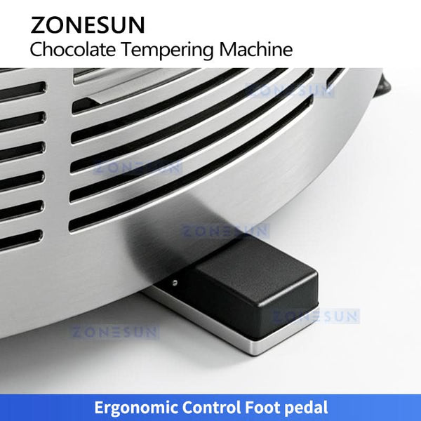 ZONESUN ZS-CG25 Commercial Continuous Chocolate Tempering & Pouring Machine