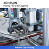 ZONESUN ZS-FSHS22 Customized Single Head Honey Filling and Capping Machine for Viscous Liquids