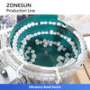 ZONESUN ZS-AFCL5 Automatic Small Bottle Filling Capping and Labeling Production Line