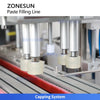 ZONESUN ZS-FAL180G10 Automatic 4-Head Bottle Filling & Capping Line | Complete Packaging Machine