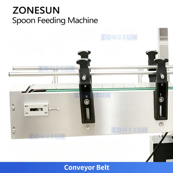 ZONESUN ZS-SF01 Automatic Scoop Feeding Machine with Vibratory Bowl for Milk Powder Protein Powder Bottle Can Packaging