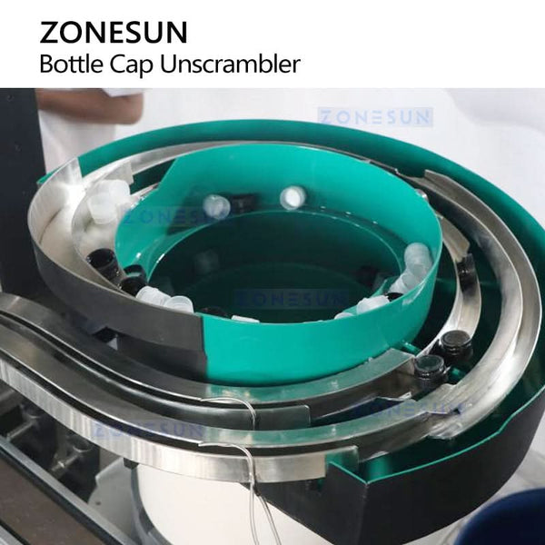ZONESUN ZS-LP5 Automatic Vibratory Bottle Cap Unscrambler & Feeder