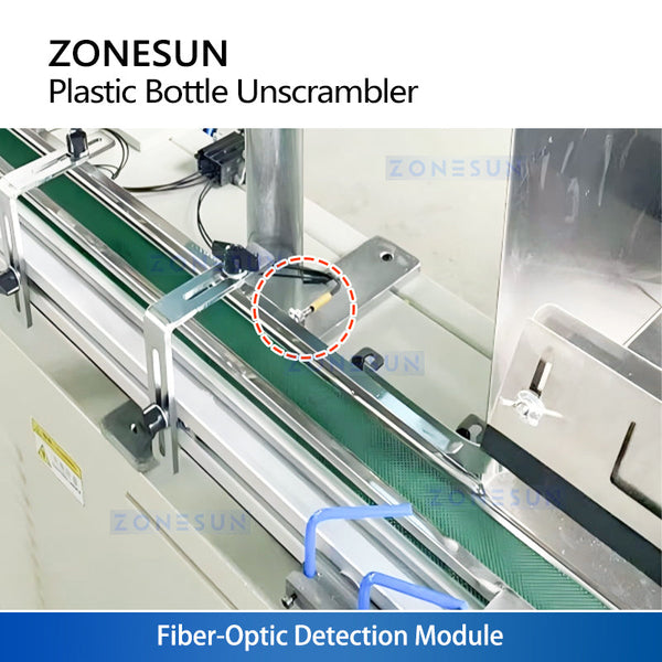 ZONESUN ZS-LP250S Robotic Bottle Unscrambler with Fiber-Optic Detection Robot Pick and Place System for Plastic Bottles
