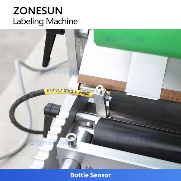 ZONESUN ZS-TB100S2 Semi-Automatic Round Bottle Labeling Machine Desktop
