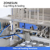ZONESUN ZS-AFS01P Automatic Linear 4-Head Cup Filling and Sealing Machine for Yogurt Pudding Jam