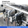 ZONESUN ZS-FM5A Servo Powder Filling Machine with Feeder