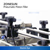 ZONESUN ZS-YT6T-6Y Automatic Pneumatic Piston Viscous Liquid Filling Machine 6 Heads Tomato Sauce Juice Filler