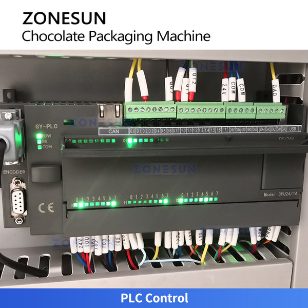 ZONESUN ZS-CWM2 Automatic Chocolate Bar Fold Wrapping Machine | 200–260 pcs/min