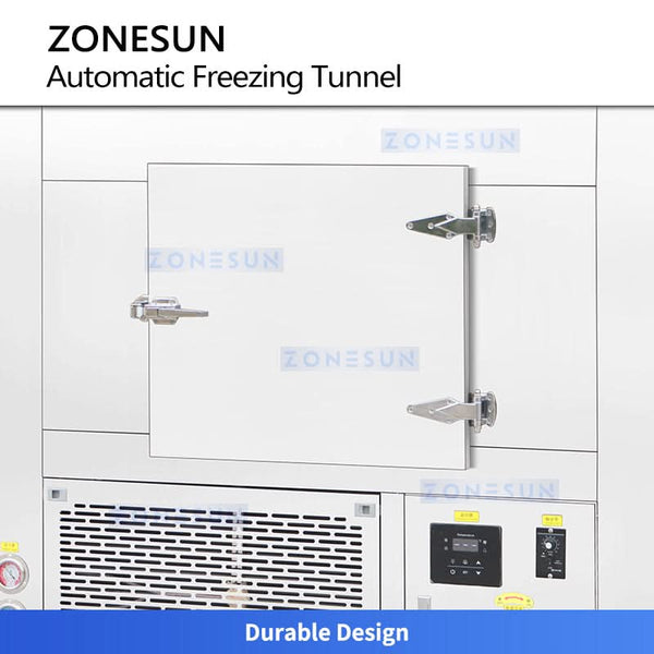 ZONESUN ZS-CTL1 Automatic WaxCandle Cooling Tunnel High-Efficiency Flash Freezer Conveyor for Solid Cosmetics