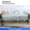 ZONESUN ZS-GY1C Pneumatic Automatic Paste Filling Machine With Conveyor