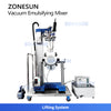 ZONESUN ZS-YK5L Lab-scale Vacuum Emulsifying Mixer for Lotion Gel Cream