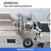 ZONESUN ZS-TB163PO Automatic Top Labeling Machine with Real-Time Printing System Integrated Print & Apply