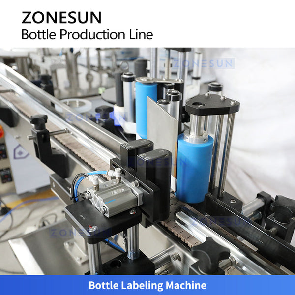 ZONESUN ZS-FAL180YT Dual-Head Dropper Bottle Filling Capping Labeling System