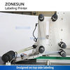 ZONEUSN Automatic Flat Top Labeling Machine with Label Printer ZS-TB160PO