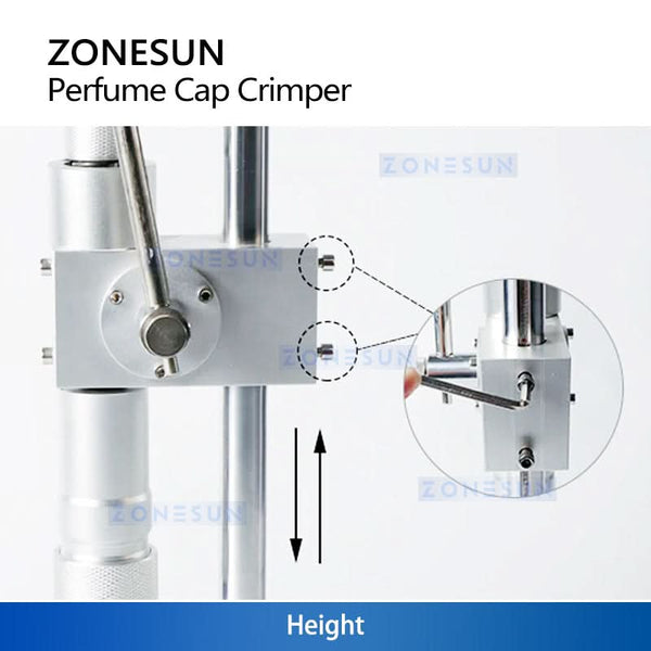ZONESUN ZS-TYG2 Manual Perfume Crimping Machine for Spray Bottle Caps
