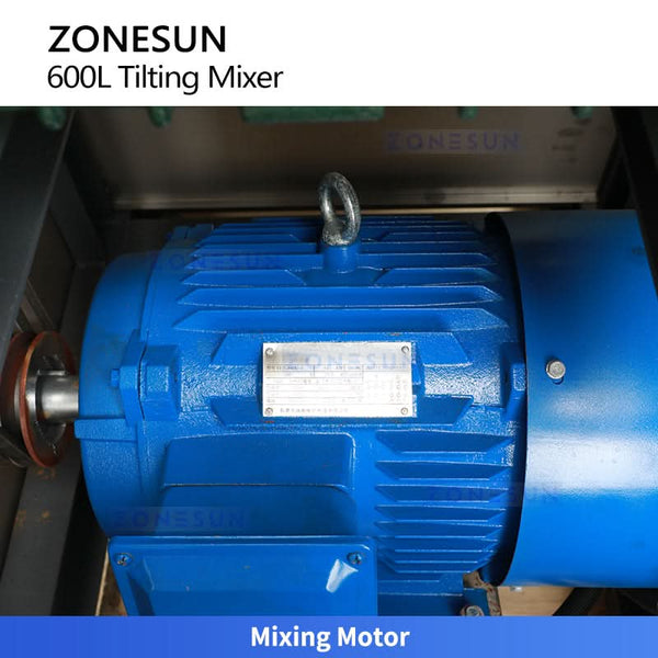 ZONESUN ZS-BM600L Stainless Steel Horizontal Tilting Mixer Industrial Food Grade Dough Powder Mixing Machine