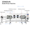 ZONESUN ZS-WB02A Industrial Air Water Bottle Washing Machine for Glass Plastic Bottles