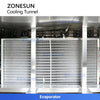 ZONESUN ZS-CT3 Industrial Cooling Tunnel Machine with Reciprocating Conveyor System for Chocolate Candle Wax Candy Paste