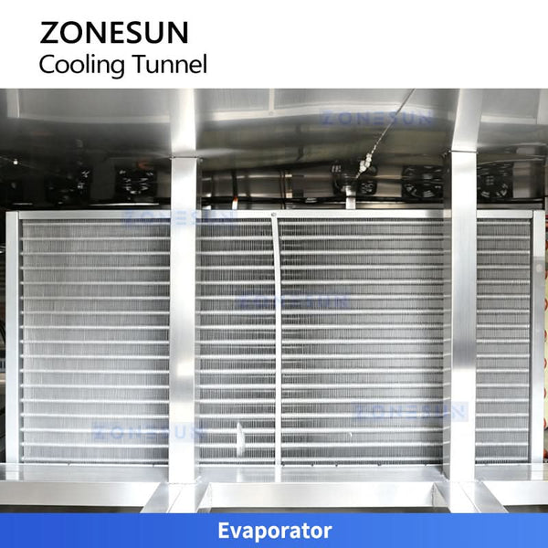 ZONESUN ZS-CT3 Industrial Cooling Tunnel Machine with Reciprocating Conveyor System for Chocolate Candle Wax Candy Paste