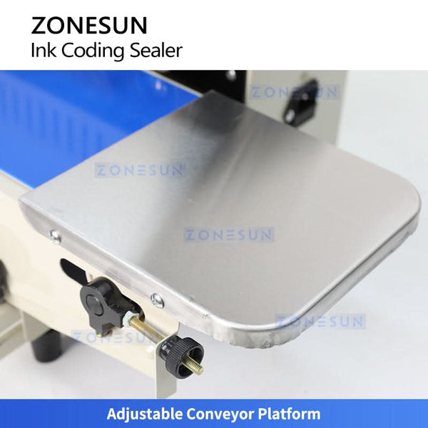 ZONESUN ZS-FR1000 Automatic Solid Ink Continuous Sealing Machine for Plastic Kraft Bags Aluminum Foil Bags