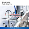 ZONESUN ZS-FAL180D8 Automatic Tabletop Paste Filling Capping and Labeling Line
