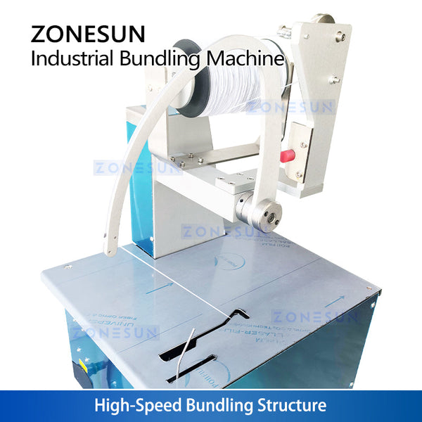 ZONESUN ZS-KZJ100 Elastic Cord Tying Machine Bundling Solution for Cables Vegetables Printing