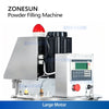 ZONESUN ZS-FM2000 Auger Talcum Glass Vial Vertical Spice Plastic China Bottle Sachet Powder Filling Machinery Grain Automatic