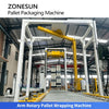 ZONESUN ZS-PWM2 Fully Automatic End-of-Line Packaging System Robotic Palletizer Strapping Stretch Wrapping Labeling Integrated Solution
