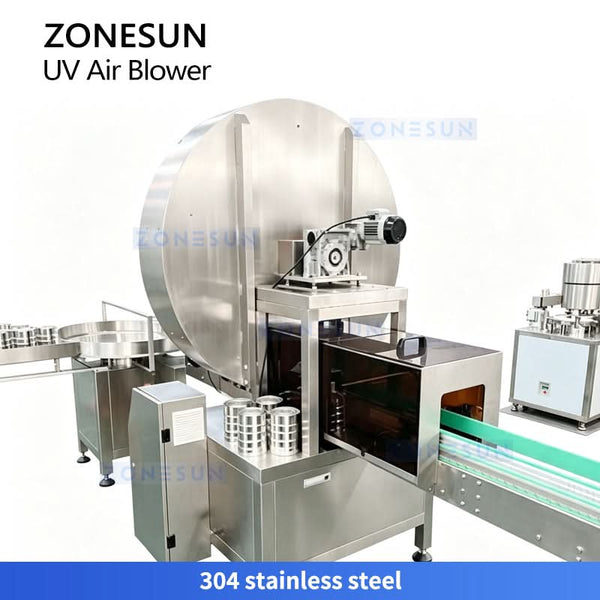 ZONESUN ZS-UVB1 Automatic Bottle & Can UV Sterilization Air Rinsing Machine