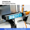 ZONESUN ZS-TB120M Electric Height Adjustable Flat Surface Labeling Machine for Box Pouch Cardboard