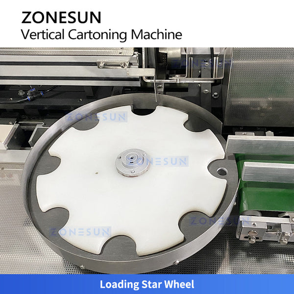 ZONESUN ZS-MSZH60 Automatic Top Loading Vertical Cartoning Machine Cartoner for Vials Bottles Secondary Packaging Solution