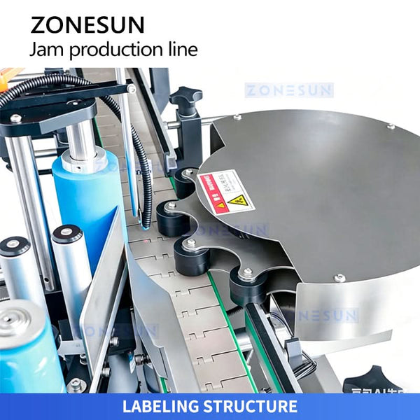 ZS-FAL180V18 automatic jar labeling structure