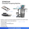 ZONESUN ZS-CG25 Commercial Continuous Chocolate Tempering & Pouring Machine
