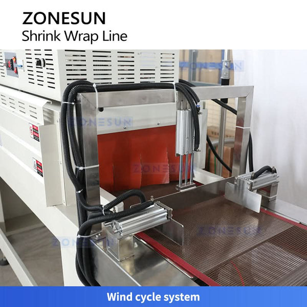 ZONESUN ZS-SPL9 Automatic Feeding Multi-Pack Shrink Wrapping Machine Production Line Boxes and Books