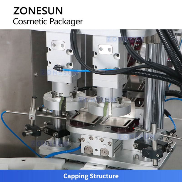 ZONESUN ZS-AFC28B Automatic Monoblock Cosmetic Filling Foil Sealing Capping Machine