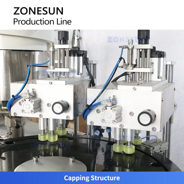 ZONESUN ZS-AFCL5 Automatic Small Bottle Filling Capping and Labeling Production Line