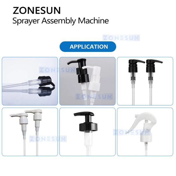 ZONESUN ZS-WIM06 Dip Tube Cutting and Inserting Machine Lotion Pump Assembly Machine