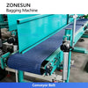 ZONESUN Z5-AG300 Automatic Open Mouth Bagging Machine 5-50kg Bag Placer Sewing Sealing for Feed Pellets Granule