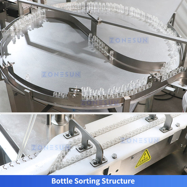 ZONESUN ZS-AFC70 Automatic Dual-Station Roll-on Bottle Filling and Capping Machine