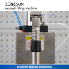 ZONESUN ZS-QW500 Semi-Automatic Aerosol Filling Machine for Male or Female Valves