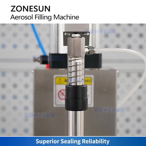 ZONESUN ZS-QW500 Semi-Automatic Aerosol Filling Machine for Male or Female Valves