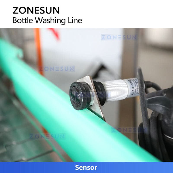 ZONESUN ZS-WBL3000 Industrial Tunnel Bottle Washer & Dryer Line Water Recycling