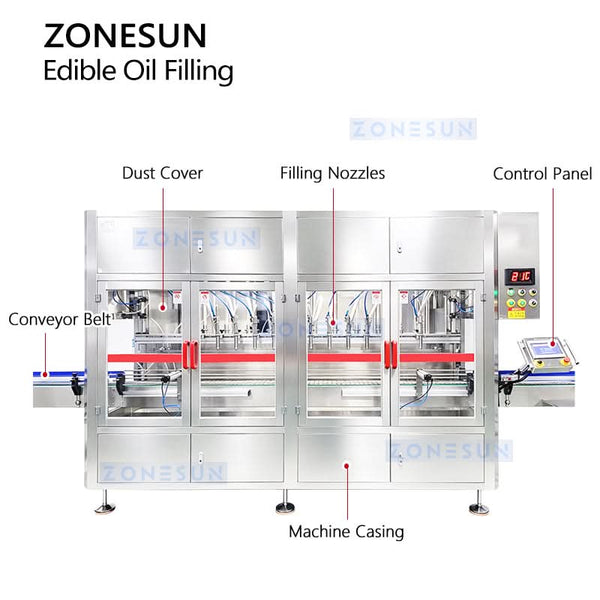 ZS-MPO12 multi-head edible oil filling machine
