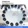 Zonesun ZS-LG2C High Precision 2 Heads Dual-Color Spiral Cosmetic Filling Machine