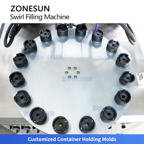 Zonesun ZS-LG2C High Precision 2 Heads Dual-Color Spiral Cosmetic Filling Machine