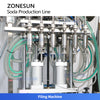 ZONESUN ZS-CDB2 Integrated Carbonated Beverage Production Line Soda Sparkling Wine Filling Machine CO2 Mixer Air-Cooled Chiller