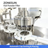 ZONESUN ZS-FAL12YF Automatic 4-Head Vial Powder Filling 12-Head Capping Packaging Line