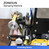 ZONESUN ZY-819K2 Pneumatic Hot Foil Stamping Machine 116×120mm for Leather Craft Embossing