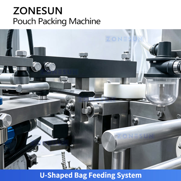 ZONESUN ZS-SPFC8 Dual-Lane Premade Bag Packaging Machine | 120 Bags/min Stand-Up Zipper Pouch